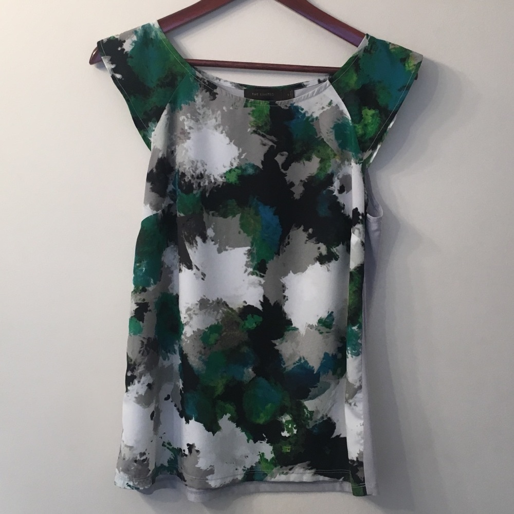 The Limited Green/Gray/Black Tank sz S